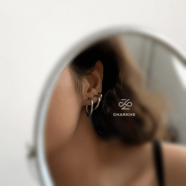 پک گوشواره حلقه ای استیل