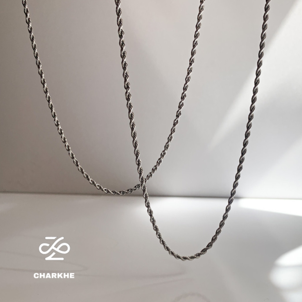 گردنبند طنابی استیل