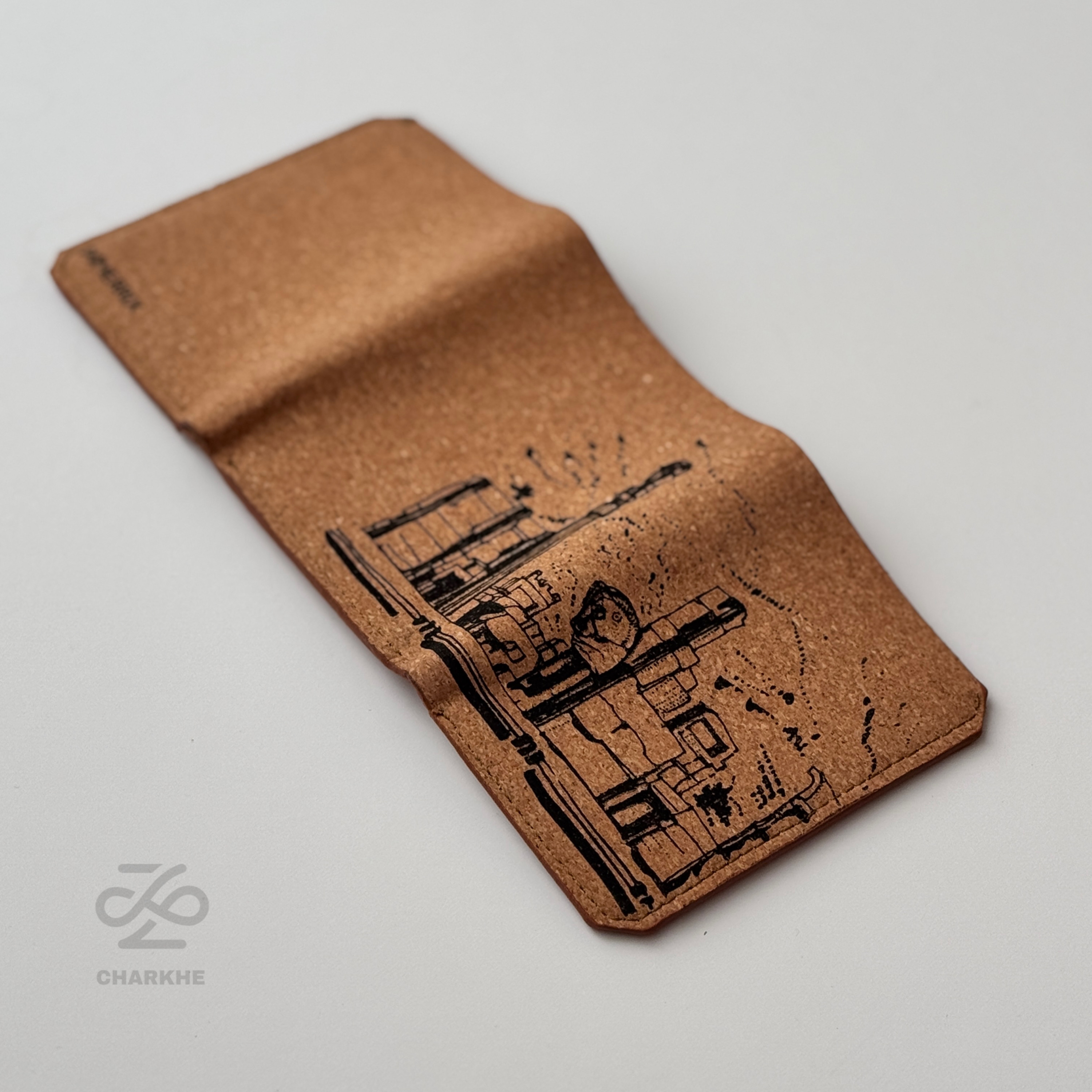 کیف پول چوب بلوط مدل ایران