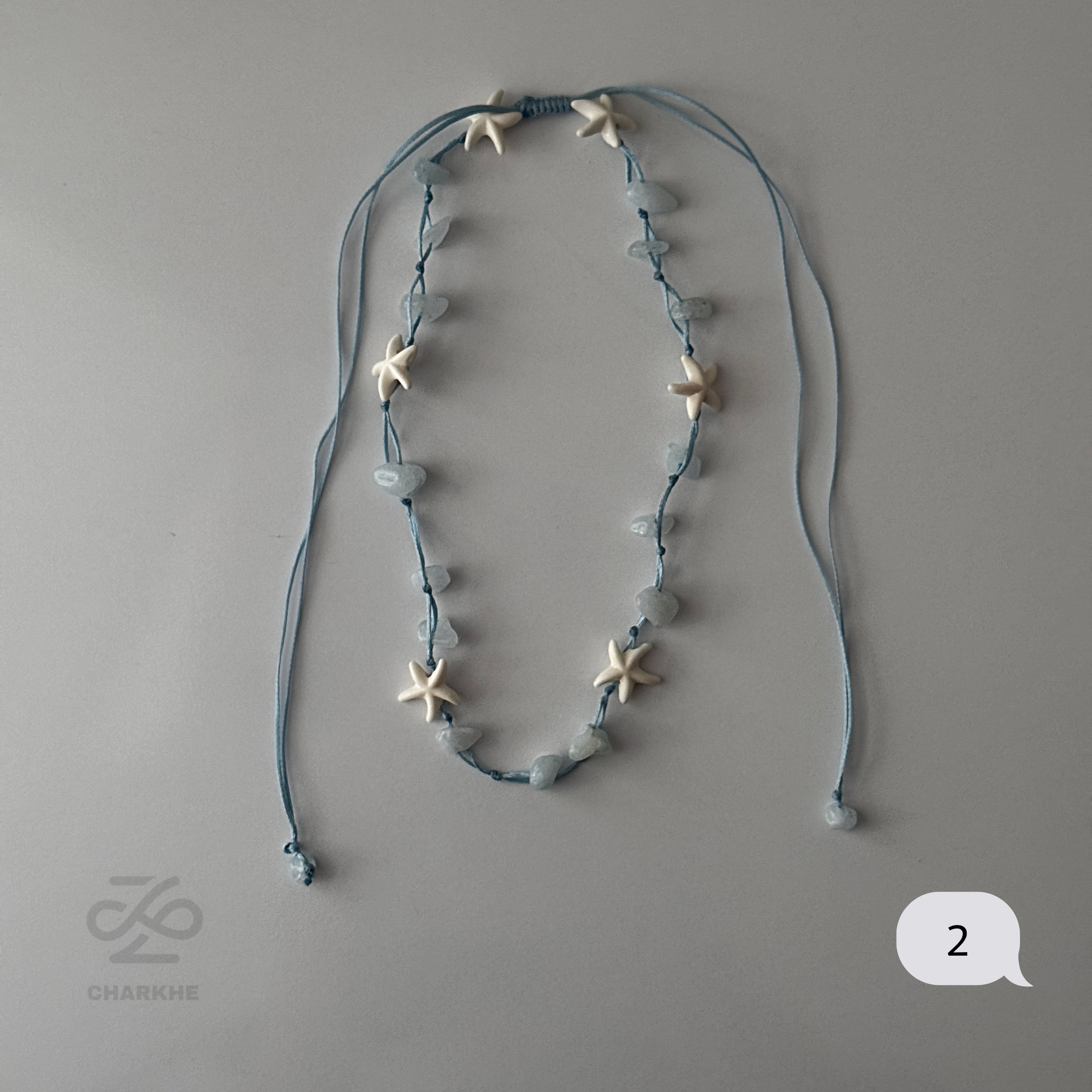 گردنبند ستاره صدفی مرجانی